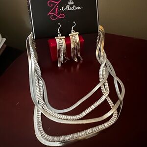 Zi Collection by Paparazzi- earrings and necklace - NEW!